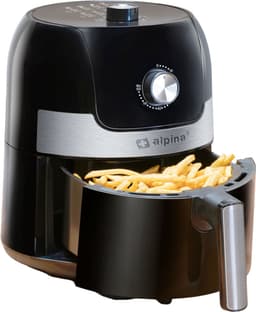 alpina Airfryer 3.5L - Heteluchtfriteuse 1-4 Personen - Air Fryer met Timer Functie - Instelbare Temperatuur 80 tot 200 Graden - Heteluchtoven 1400W — thumbnail 1