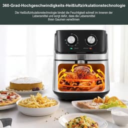 XL Heteluchtfriteuse 6,5L - 1700W - Snel & Gezonder Frituren - Vaatwasserbestendig — thumbnail 5
