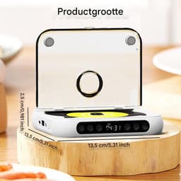 longziming - Draagbare Bluetooth Speler - HiFi Geluid - Draadloze En Bedrade Afspelen - Oplaadbare Batterij - Compact En Lichtgewicht Voor Reizen - Huis - Auto - Zwart — thumbnail 2