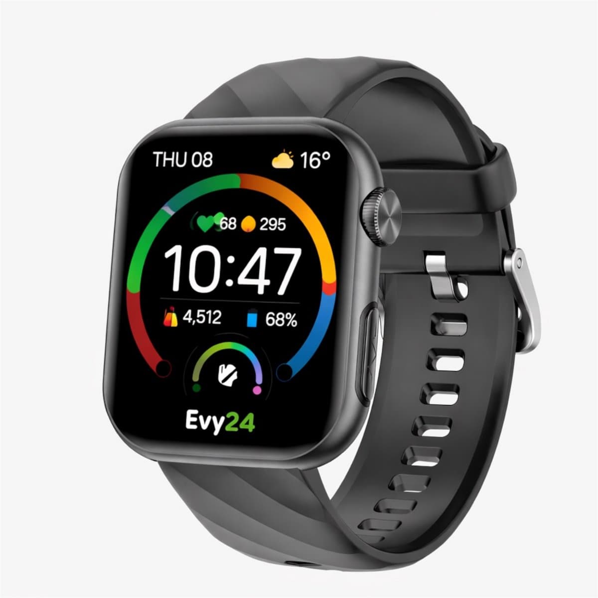 Evy24 Smartwatch AMOLED L2 - Sporthorloge Dames en Heren - 1.97 Inch Smartwatch - Bluetooth Bellen - ECG - Hartslagmeter - SpO2 Meter - 110+ Sportmodi - 5ATM Waterdicht - Android & iPhone — afbeelding 1
