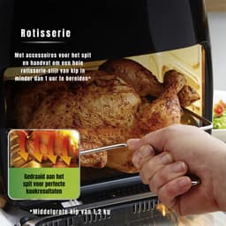 SVN® Heteluchtoven - Oven - Airfryer Oven - Zwart - 33cm x 39cm x 38cm — thumbnail 4