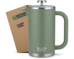 Koffiezetapparaat - Koffiepers - Verse Koffie - Dubbelwandig Geïsoleerd - 1000ml - Groen