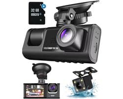 RWB® Dashcam Voor en Achter - Dashcam - Dashcams - Zwart - 7 x 15 x 11 cm