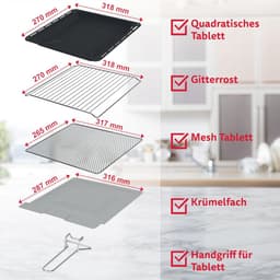 20L Minioven met Airfry Functie, Hetelucht Oven en 5 Programma's - 1500W — thumbnail 2