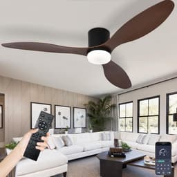 Grote Moderne Plafondventilator met Verlichting en Afstandsbediening - Stil DC Motor — thumbnail 2