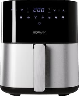 Airfryer 5 Liter met 8 Programma's en LED Display Zwart RVS — thumbnail 1