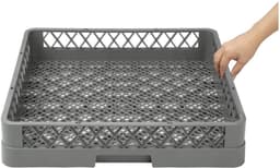 Bestek Vaatwasserrek - Keukenbenodigdheden - Zilverwerk Reinigen - Duurzaam Aluminium - 500x500mm - Grijs — thumbnail 1