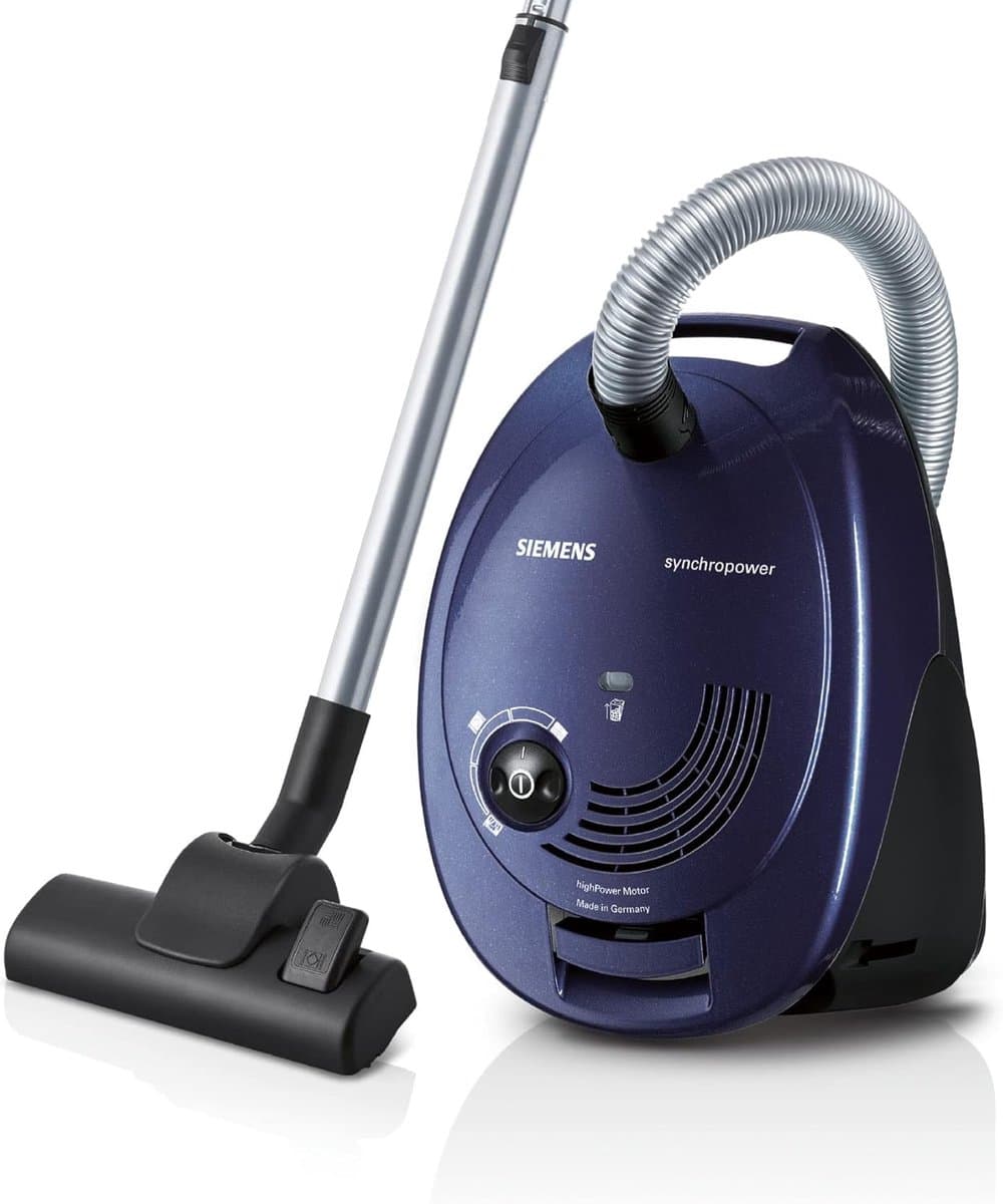Stofzuiger met zak - Cilinderstofzuiger - Huis schoonmaken - Hygiënefilter - 700 watt - Blauw — afbeelding 1
