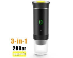 MakkelijkMooi Draagbare Koffiemachine 2-in-1 Serie - Koffiezetapparaat - Koffiecups - Espressomachine - Compact Design - Voor Thuis & Outdoor - Eenvoudig Schoonmaken