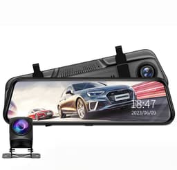 10" Dual Lens Auto DVR Dash Cam Voor- en Achteruitkijkspiegel Camera Videorecorder 1080P（Met 32G geheugenkaart） — thumbnail 1