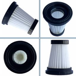 HEPA Filter - 6 Stuks - Geschikt voor Moosoo K12 K12 PRO K13 - Stofzuigerfilter - Stofzuiger Accessoires - Vervanging Filter - Voor Handheld Draadloze Stofzuiger - Met Filterborstel — thumbnail 3