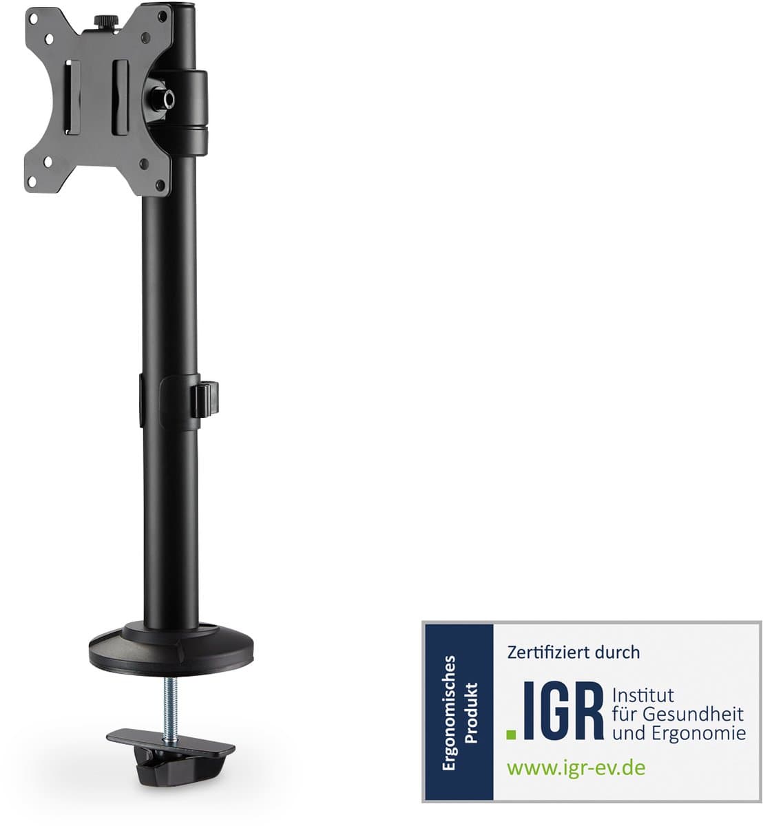 Digitus Bureau Monitorsteun Voor Lcd-Scherm Van 32 Inch (8Kg) Met Vesa-Arm En Kolomrotatie — afbeelding 1