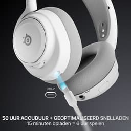 STEELSERIES Arctis Nova 7 Gen 2 Over-ear Draadloze gaming-headset met Ruisonderdrukking Wit — thumbnail 5
