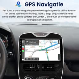 Awesafe Geschikt voor Renault Clio (2012 t/m 2016) - 2+64GB 4Core - 10.1 inch Android 14.0 CarPlay Autoradio - Draadloos CarPlay & Android Auto - Bluetooth & WiFi - GPS Navigatie — thumbnail 3