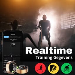 Royal Empire Smart Ring – Slimme Ring voor Heren & Dames – Inclusief Oplaaddoosje – Slaapmonitoring, Hartslag, Bloeddruk & SpO2 – IP68 Waterdicht – Nederlandse App – Maat 11 — thumbnail 5