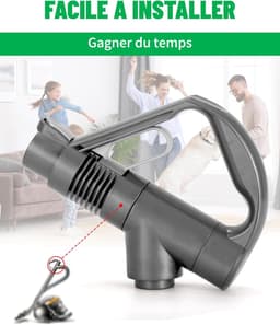 Geschikt voor Dyson DC29 DC33C DC37 DC52 DC19 DC23 DC26 DC32 DC36 DC48 Dyson reserveonderdelen handgreep compatibele vervangingshandgreep #917276-01 stofzuiger accessoires handgreep — thumbnail 3