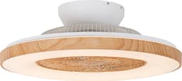 QAZQA climo - Landelijke LED Dimbare Plafondventilator met lamp met Dimmer - 1 lichts - Ø 60 cm - Naturel - Woonkamer | Slaapkamer | Keuken — thumbnail 4
