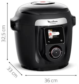 Multikoker Wifi - Slimme Kookpan - Snel Maaltijden Maken - 10 Kookprogramma's - 6 Liter - Zwart — thumbnail 2