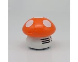 Efficiënte Mini Handstofzuiger Nat en Droog, Draagbare Schrobber voor Keukenbladen, Tafels en Kantoor, Laag Geluid, Eenvoudig Te Reinigen（Oranje）