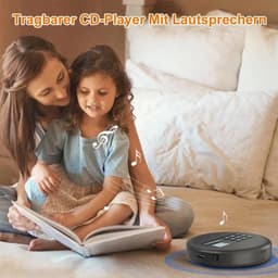 Draagbare cd-speler met luidspreker, lcd-achtergrondverlichting en AUX-ingang. Ondersteunt cd-, mp3- en usb-weergave en is geschikt voor luisterboeken, muziek, studeren, gebruik in de auto en op reis. — thumbnail 2