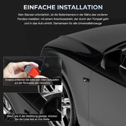 SnelShoppen - 360° 4-kanaals spiegel dashcam met losse camera's voor auto, 12 inch touchscreen, 4×FHD 1080P, nachtzicht, GPS, parkeerbewaking, 128GB g — thumbnail 3