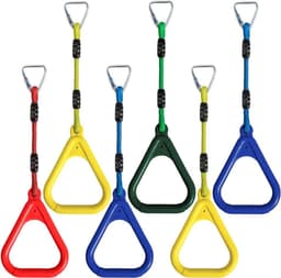 6 stuks klimringen voor kinderen, outdoor, indoor, ninja-ringen om op te hangen, belastbaar tot 160 kg — thumbnail 1