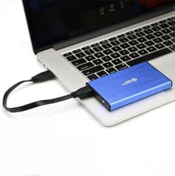 Externe Harde Schijf - Draagbare Opslag - Bestanden Opslaan - Super Speed USB 3.0 - 500GB Capaciteit - Blauw — thumbnail 3