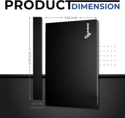 Externe Harde Schijf - Draagbare Opslag - Bestanden Opslaan - Plug and Play - 500 GB - Zwart — thumbnail 5