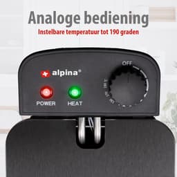 Friteuse - Frituurpan - Lekkere Snacks - Instelbare Temperatuur - 3 Liter - Zilver — thumbnail 2