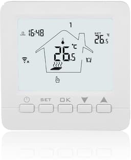 Digitale Thermostaathygrometer - Slimme Kamertemperatuurregelaar - Verwarming Regelen - Wifi Connectiviteit - AC 100-240VAC - Wit — thumbnail 3