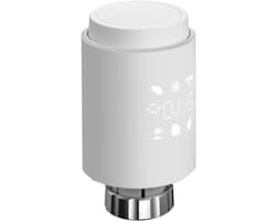 Slimme Thermostaat - Radiatorknop - Energie Besparen - Afstandsbediening Verwarming - 55.3 x 54 x 98.3 mm - Wit