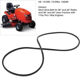 Aandrijfriem Rubber - Grasmaaierriem - Dek Aandrijfriem - 88 Inch x 1/2 Inch - Voor 38/44 Inch Rijders - Schokbestendig - Grasmaaier Riem — thumbnail 4