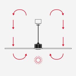 Faro Barcelona 33718DC Alo L plafondventilator zwart/hout 152 cm - stil en zuinig - met afstandsbediening - DC-motor - zomer en winterstand - timerfunctie - 6 snelheden — thumbnail 4