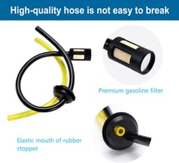 SnelShoppen - 2 Sets Universele Grasmaaier Brandstofslang, Brandstofslang voor Strimmer en Maaier, Brandstoffilter Set voor Bosmaaier, 3mm x 5.5mm, 24 — thumbnail 2