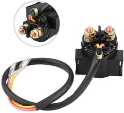 Magneetschakelaar Relais - Startrelais Motor - Motorstart Ondersteuning - Directe Vervanging - 24 cm Kabellengte - Zwart — thumbnail 3