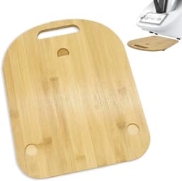 Thermomix Rolplank - Keukenmachine Skateboard - Keuken Werkblad - Massief Eiken Hout - Voor TM5 TM6 - Natuurlijk Hout — thumbnail 1