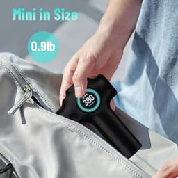 Massagepistool - Spierontspanner - Spierpijn Verlichten - 99 Snelheden 9 Koppen - 20.5 cm - Zwart — thumbnail 3