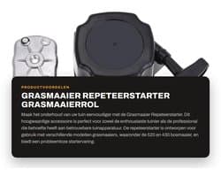 Dailygoods- Grasmaaierrol Gloednieuw - Terugslagstarter - Kunststof - Afstand 6,6 cm - Afmetingen 13 x 8,5 x 4,2 cm - Lichtgewicht 208 g - Startapparaat