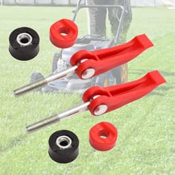 SnelShoppen - 2 Stuks Universele Grasmaaier Handgreep - Hoogwaardige Handvatten met Wing Nut en Bouten voor Grasmaaiers - Ideaal voor Tuin en Professi — thumbnail 2