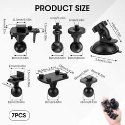 Dashcam-houder voor auto - zuignap - stevig en eenvoudig te bevestigen - voor veilige ritten - m-winkel — thumbnail 5
