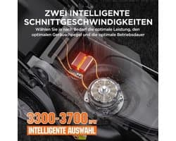Accu Grasmaaier – Elektrische Grasmaaier – Draadloze Grasmaaier – Tuinmaaier – Gazonsnijder – Borstelloze Motor – 33 cm Maaibreedte, 4,0 Ah Accu, 30L Opvangbak, 25-65 mm Maaihoogte