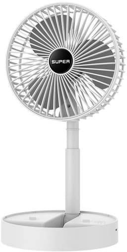 Uitschuifbare opvouwbare draagbare ventilator voor thuis, slaapzaal, drie snelheden, bureauventilator Draagbaar — thumbnail 1