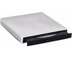 Externe DVD CD Drive - Brander Lezer - Bestanden Archiveren - USB 2.0 Connectie - Dun Ontwerp - Zilver
