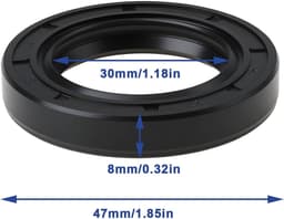 SnelShoppen - 2 Stuks Grasmaaier Oliedichting 30x47x8mm Vervangingsonderdeel voor John Deere 655 670 790 955 1600 2320 3005 X 575 585 728 — thumbnail 3