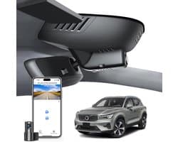 SnelShoppen - 4K+1080P Dashcam Voorkant en Achterkant voor Volvo XC40 2023-2026 en XC40 Recharge 2021-2024, G-Sensor, WiFi & App, 128GB Geheugenkaart,