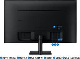 Samsung Smart M7 LS32DM702UUXEN - 4K - VA-paneel - 32 inch — thumbnail 4