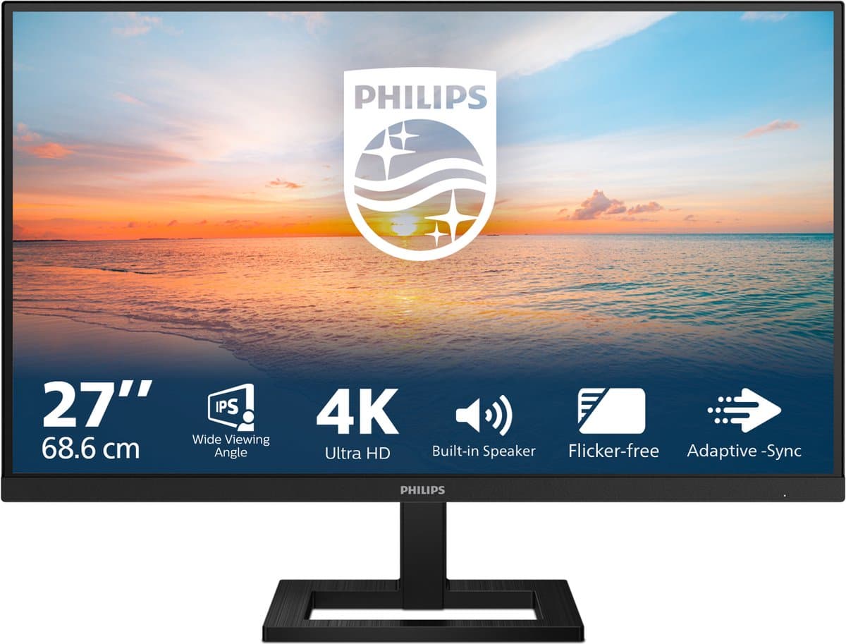 Philips 27E1N1800AE - 4K IPS Monitor - Speakers - 27 inch — afbeelding 1