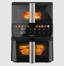 Cecotec 2000 W 10 L Airfryer – Cecofry DuoLevel 10000 DuoSize Window, Digitale Airfryer zonder olie met gestapelde dubbele manden (3,5 L & 6,5 L), 10 voorinstellingen, touchpaneel — thumbnail 4