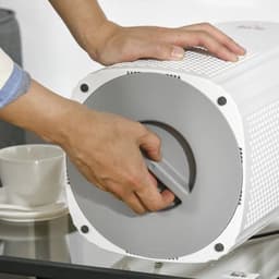 Luchtreiniger - Air cleaner - Airpurifier - Air purifier met HEPA CADR Filter - 225m ³/u tot 24 m² - LED-display - ABS en PP - ≤ 60dB - 25W - Wit — thumbnail 4