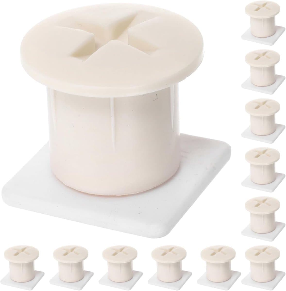 6 Sets Plastic Schroefdeksels Veiligheidsschroefdoppen voor Buiten Glijbanen Uv-bestendige Kunststof Schroefafdekkingen voor Kinderspeeltoestellen Eenvoudige DIY Montage — afbeelding 1